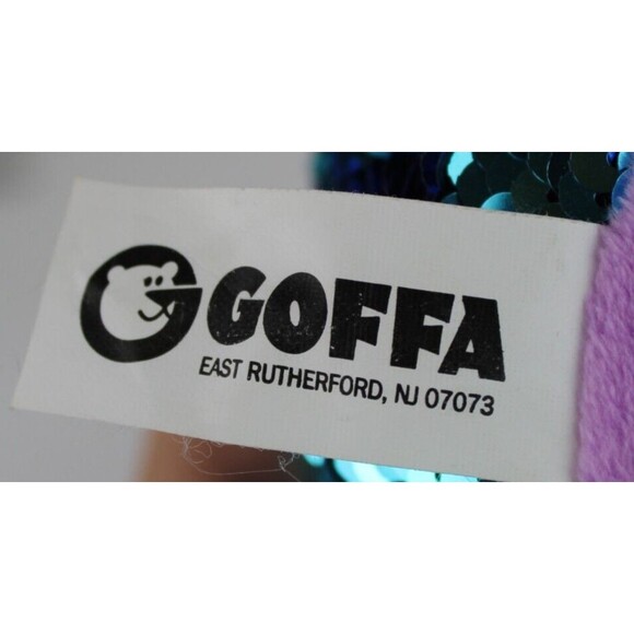 Goffa Purple Blue Flip Sequin(mermaid) Hedgehog Plush Stuffed Animal 9” - Picture 6 of 7